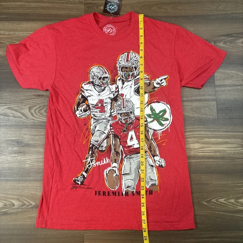 Gv Art + Design Ohio State Buckeyes Jeremiah Smith T Shirt Size M